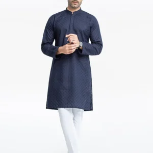 Men's Navy Blue Kurta