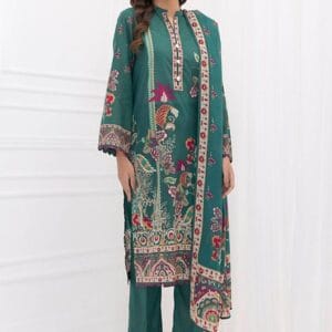 3 Piece Unstitched Printed Lawn Suit