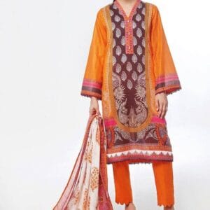 printed-3 piece lawn-suit