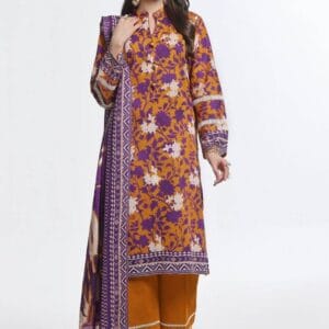 3 Piece Unstitched Printed Lawn Suit