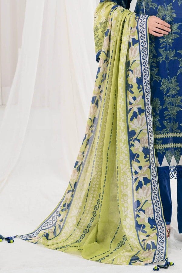 3 Piece Unstitched Printed Lawn Suit - Image 7