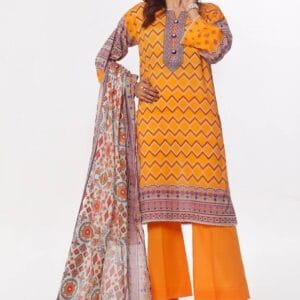3 Piece Unstitched Printed Lawn Suit
