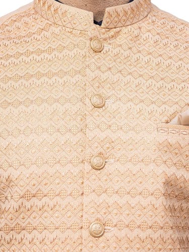 Men's Light Peach Waist Coat