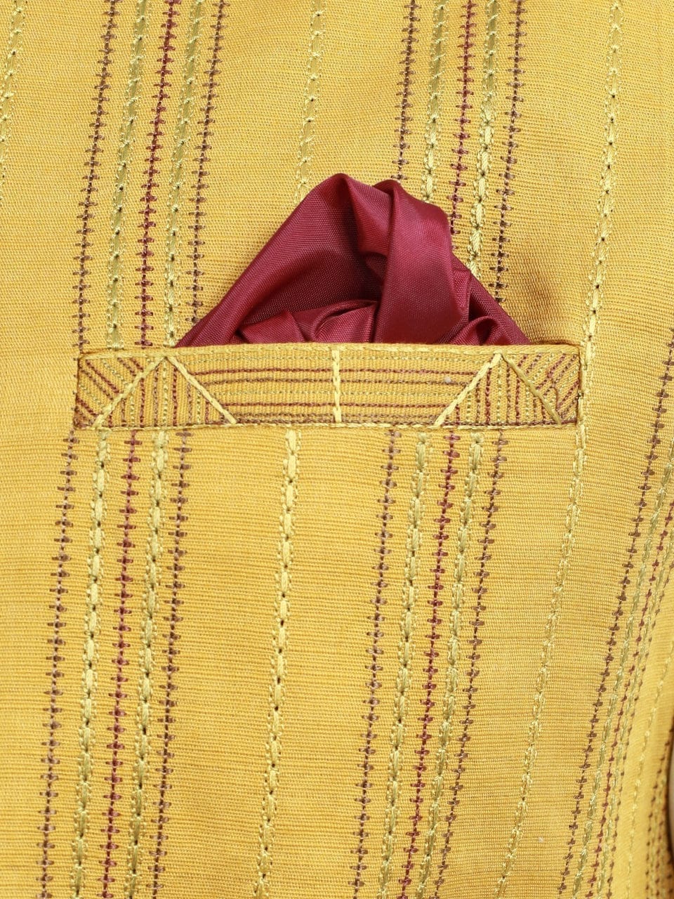 Men's Mustard Waist Coat Ceremonial - Image 4