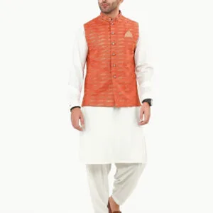 Men's Rust Waist Coat Ceremonial