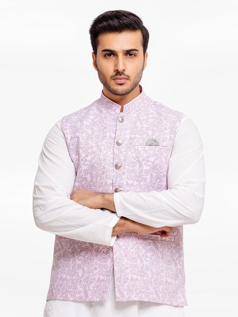 Pink Waist Coat for men - Image 2