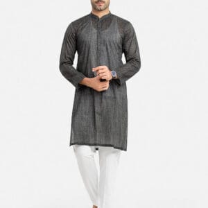 Men's Black Kurta