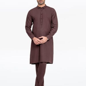 Men's Chocolate Brown Kurta Pajama