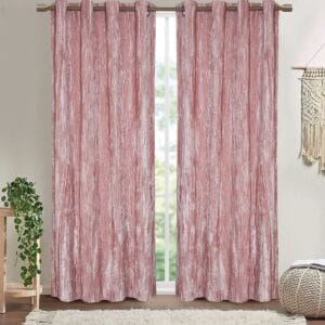 Premium Velvet Eyelet Curtains – 1 Pair