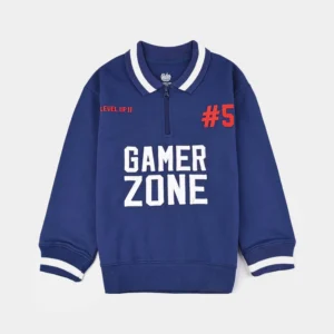 Boys Terry Sweatshirt Gamer Zone-NAVY