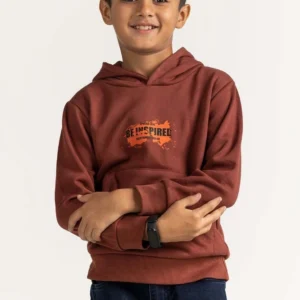 Brown Printed Sweatshirt