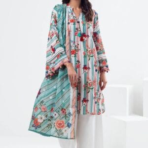 3 Piece Unstitched Printed Lawn Suit