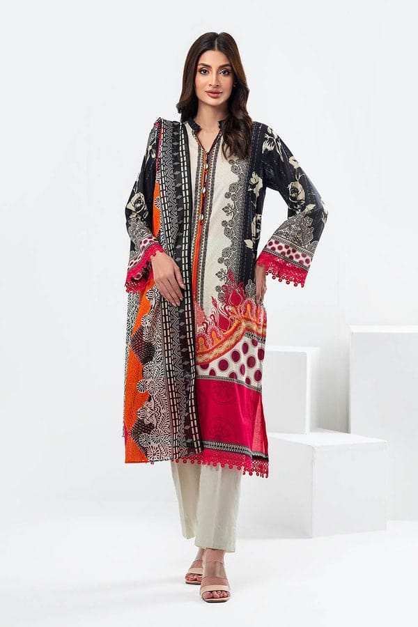 3 Piece Unstitched Printed Lawn Suit