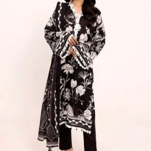 3 Piece Unstitched Printed Lawn Suit