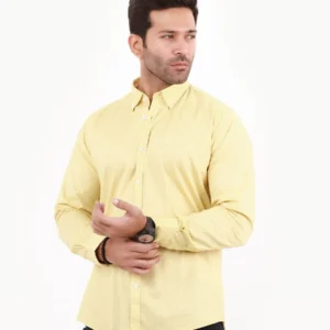 Yellow Fit Button Down Shirt