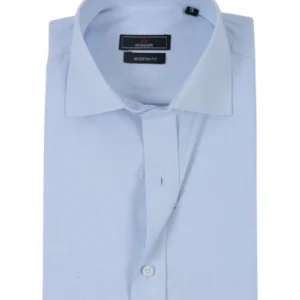 Sky Blue Textured Formal Shirt