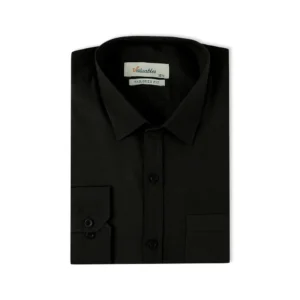 Valuable Men's Formal Plain Shirt - Black