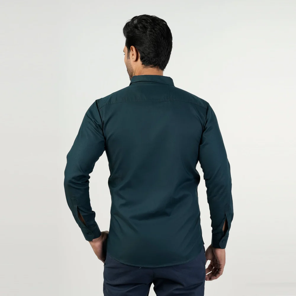Teal Men's Casual Shirt - Image 2