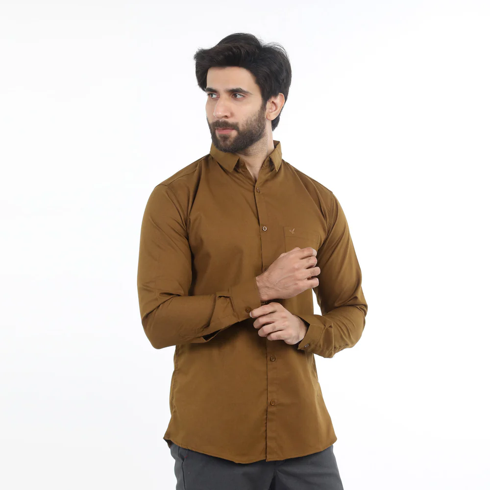 Brown Men's Casual Shirt - Image 4