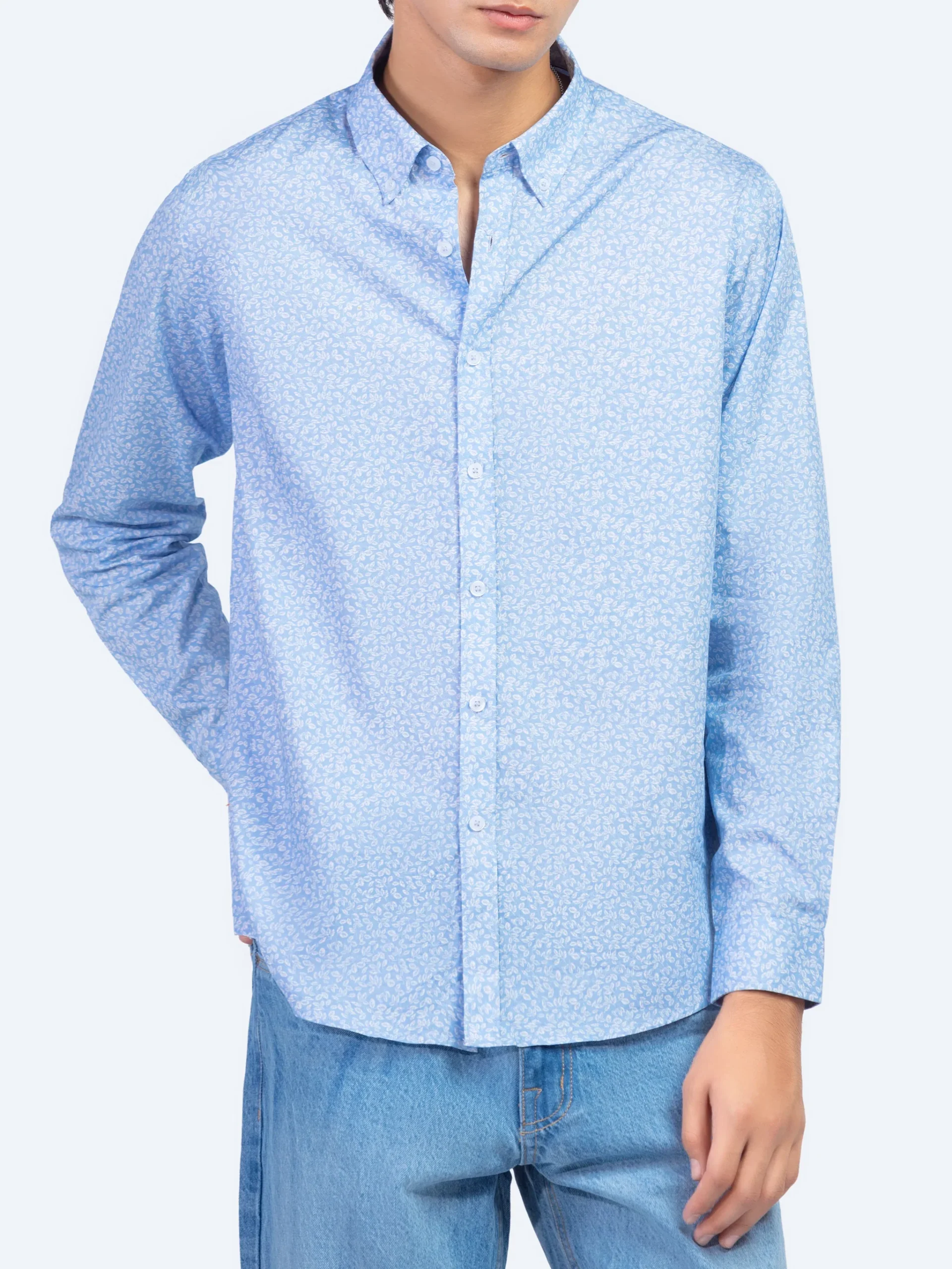 Blue Fit Button Down Shirt