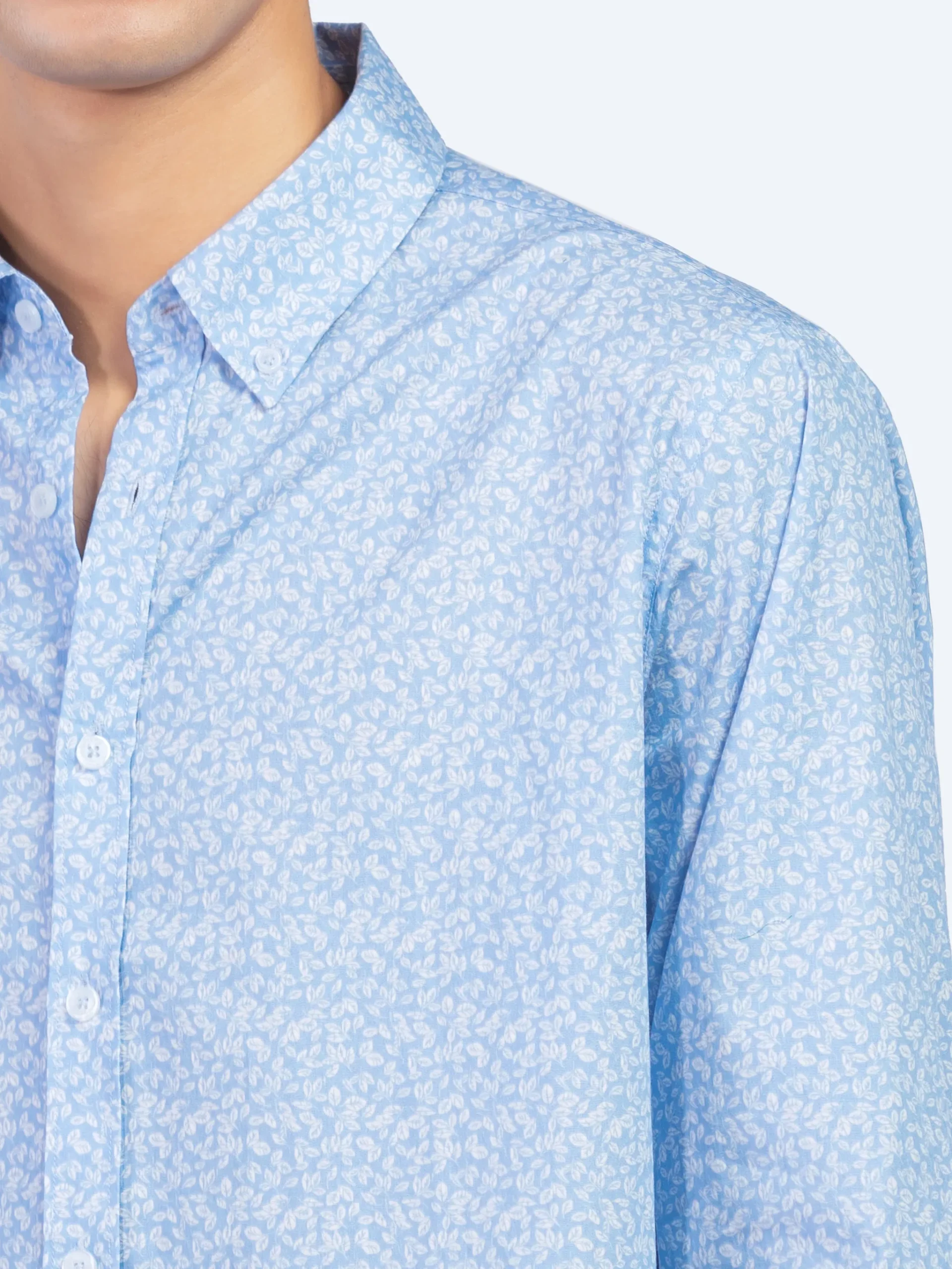 Blue Fit Button Down Shirt - Image 3