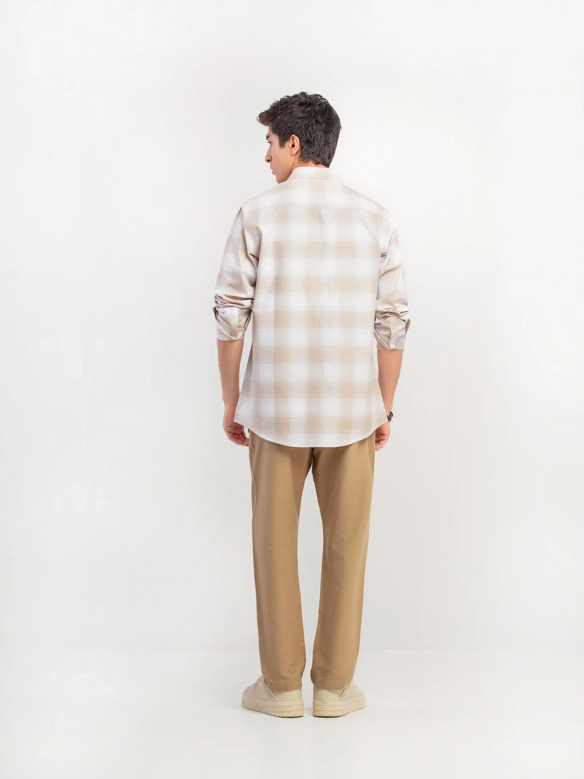 Fittted Checked Shirt For Men - Image 2
