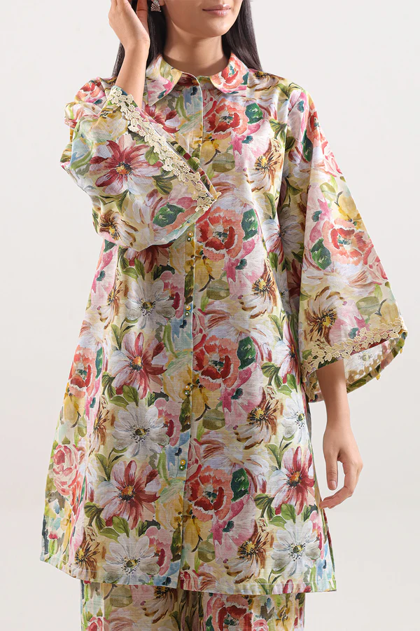 Unstitched Printed Khaddar 2 Piece - Multi