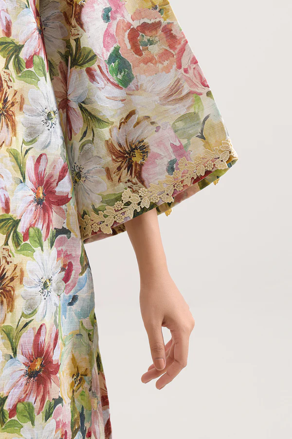 Unstitched Printed Khaddar 2 Piece - Multi