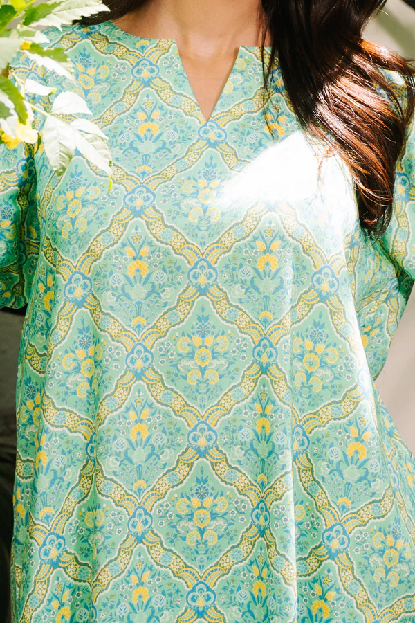 Unstitched 2 Piece Printed Viscose - Shirt & Shalwar
