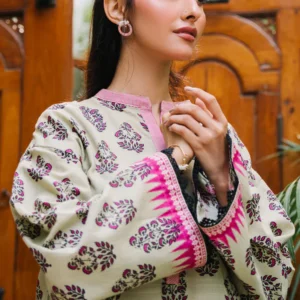 Unstitched 2 Piece Printed Khaddar - Shirt & Trouser