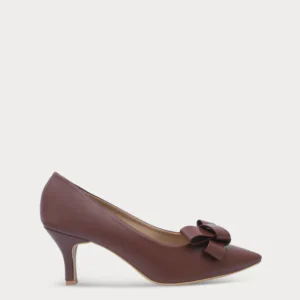 Women Court Shoes - CHOC/BROWN
