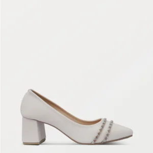 Women's Fancy Court Shoes - Ivory