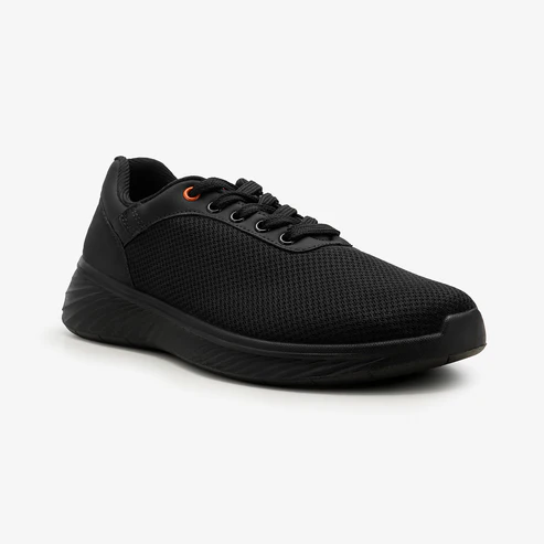 Men's Black Lace-Up Sneakers - Image 4