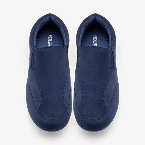 Men's Navy Slip-On Shoes - Image 5