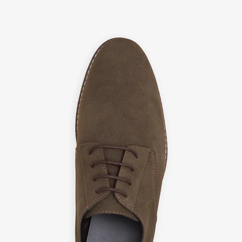 Men's Brown Dress Lace Up Shoes - Image 3
