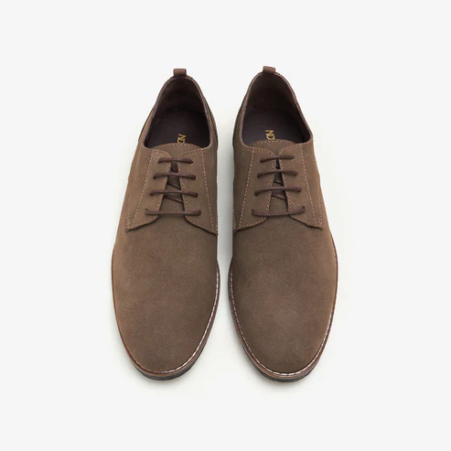 Men's Brown Dress Lace Up Shoes - Image 5