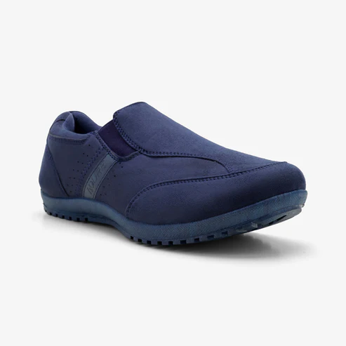 Men's Navy Slip-On Shoes - Image 4