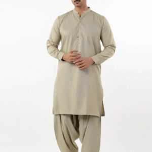 Eminent Men's Trim Fit Shalwar Suit