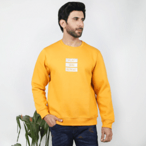 Eminent Men's Full Sleeves Sweatshirt - Mustard