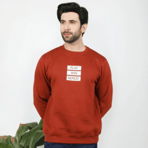 Eminent Men's Full Sleeves Sweatshirt - Rust