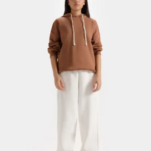 Mocha Basic Hoodie – Oversized Comfort