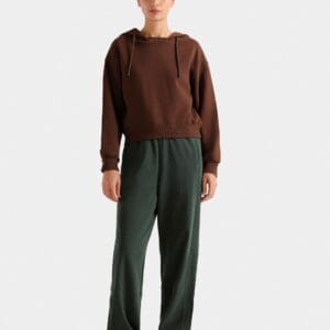 Brown Basic Oversized Hoodie