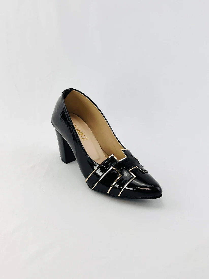 H-Style Court Shoes - Black