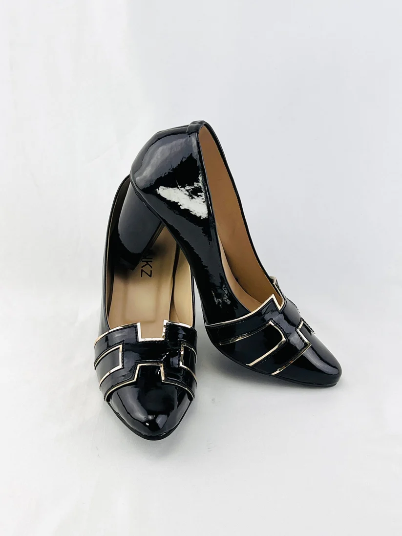 H-Style Court Shoes - Black
