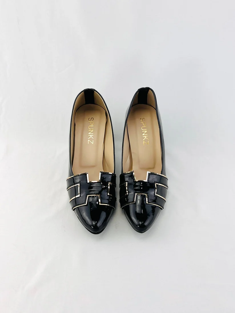 H-Style Court Shoes - Black