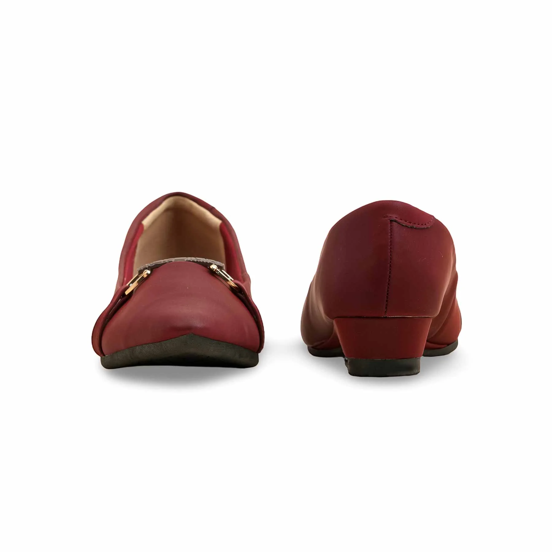Elegant Court Shoes - Maroon