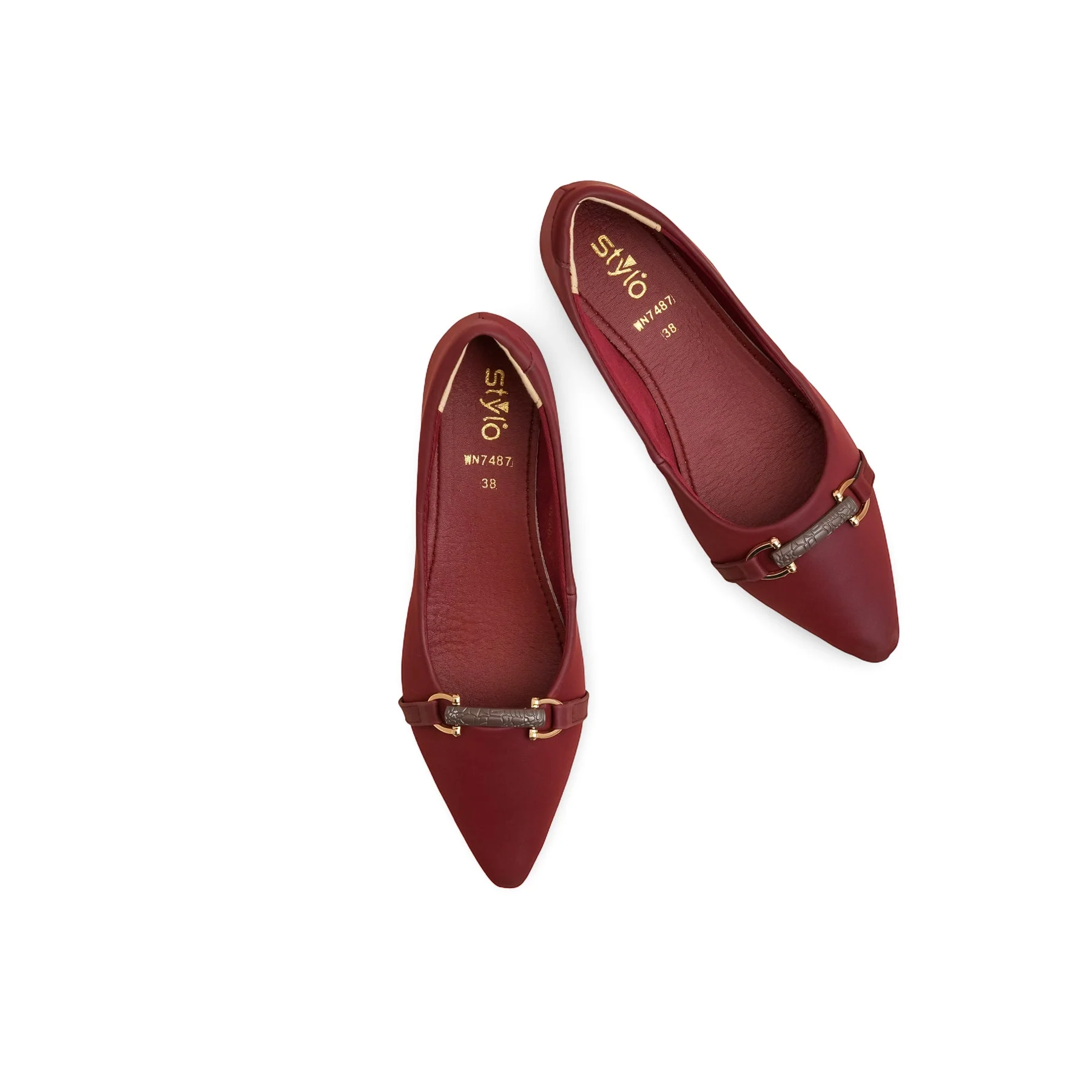 Elegant Court Shoes - Maroon