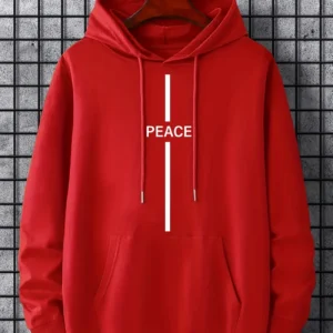 Printed Kangaroo Hoodie