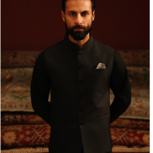 Men's Charcoal Waist Coat