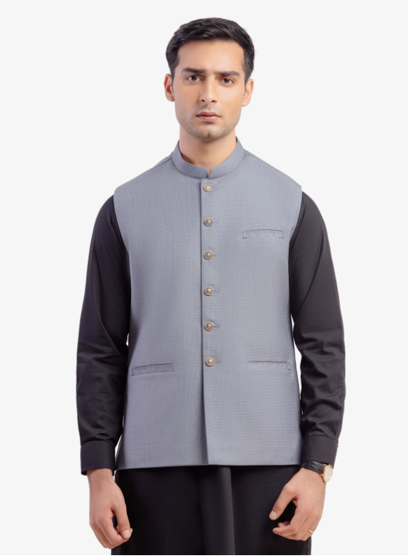 Men's Grey Waist Coat